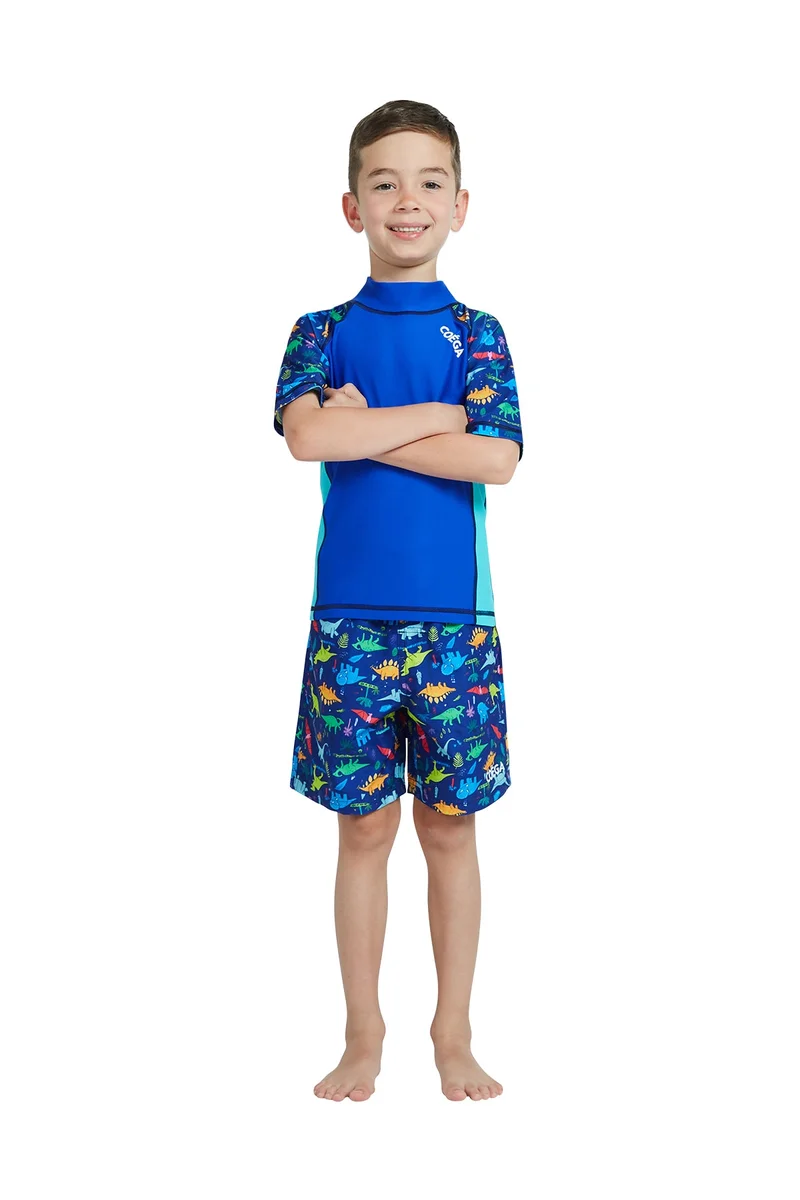 COEGA SUNWEAR  COEGA  Boys Kids Boardshorts - Blue Playing Dinos for Men | Best Price UAE